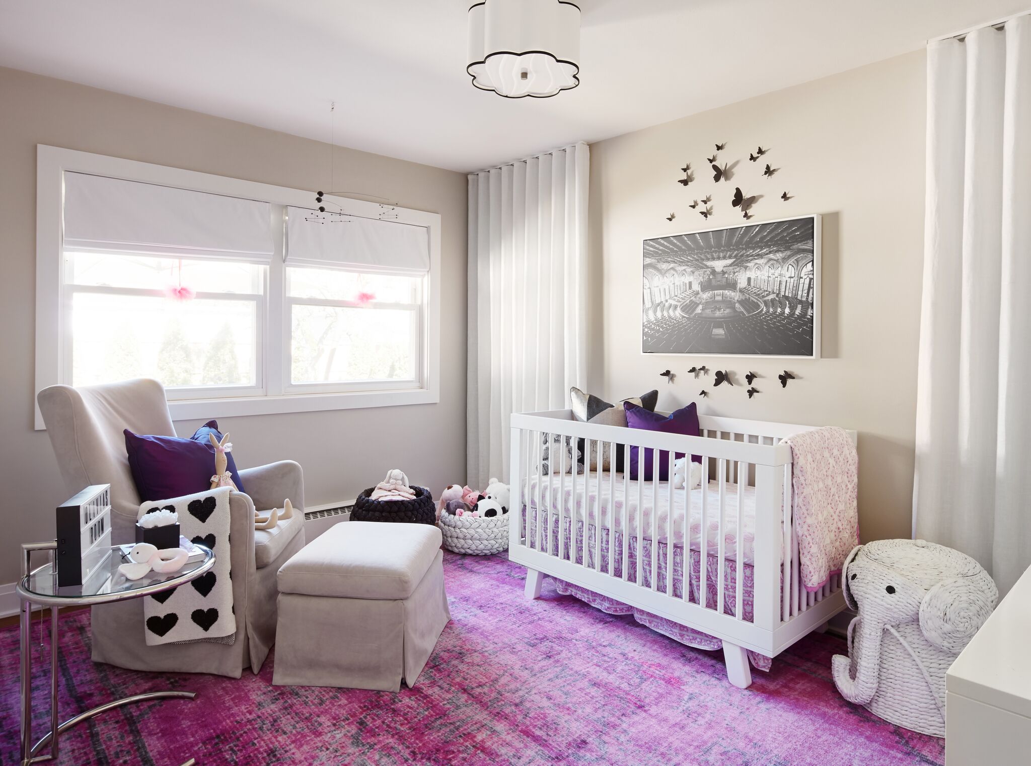 Step Inside an Interior Designer's Purple Nursery