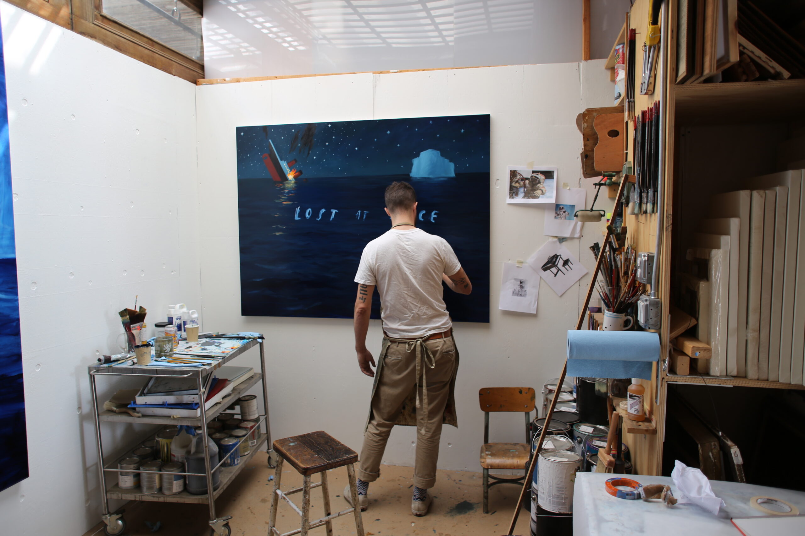 oliver jeffers in his studio